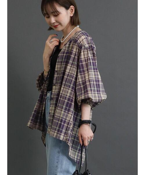 AMERICAN HOLIC（アメリカンホリック）の「袖ボリュームギャザーブラウス（シャツ/ブラウス・レディース・ブラック/ベージュ系その他/ボルドー/グレイッシュベージュ/ブラック系その他・L/M）」の12枚目の写真