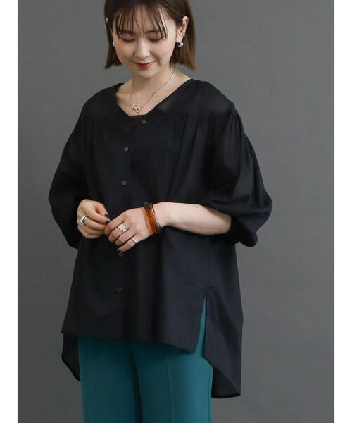 AMERICAN HOLIC（アメリカンホリック）の「袖ボリュームギャザーブラウス（シャツ/ブラウス・レディース・ブラック/ベージュ系その他/ボルドー/グレイッシュベージュ/ブラック系その他・L/M）」の16枚目の写真