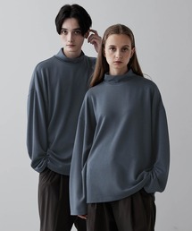 【CLEL】TR Punch Loose High Neck Cut Sew / TRポンチ ルーズハイネックカットソー