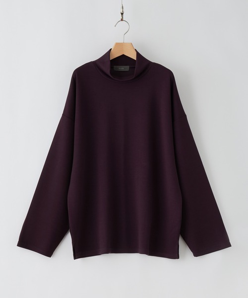 CLEL】TR Punch Loose High Neck Cut Sew / TRポンチ ルーズ