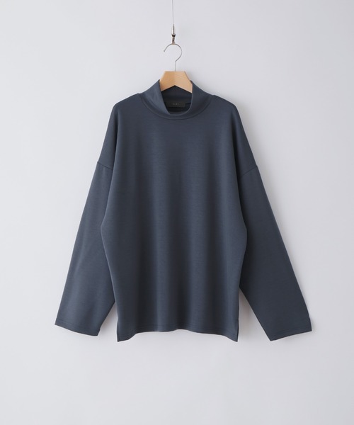 CLEL】TR Punch Loose High Neck Cut Sew / TRポンチ ルーズ