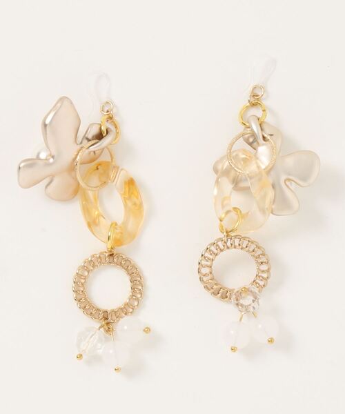 tone(トーン)の「【Astyle】フラワーパール×ビーズ樹脂ピアス(MA)(ピアス(両耳用)・レディース・ゴールド・FREE)」の5枚目の写真
