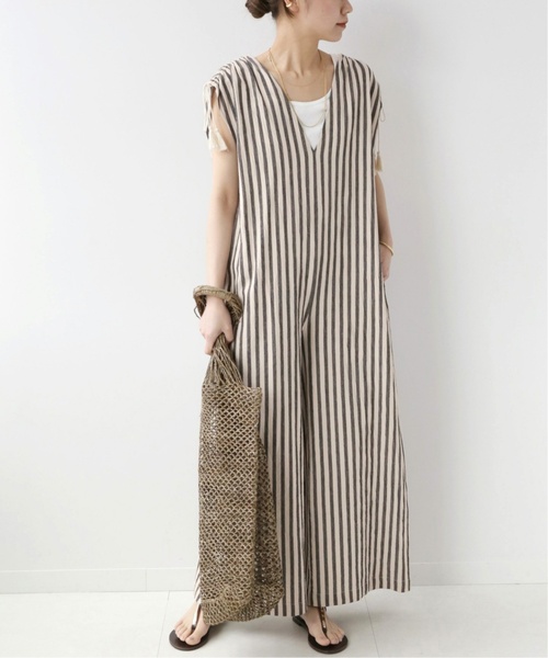 JOURNAL STANDARD relume(ジャーナルスタンダード レリューム)の「《追加》コットンボイルドロストサロペット(サロペット/オーバーオール・レディース・ナチュラル/チャコールグレー・FREE)」の4枚目の写真