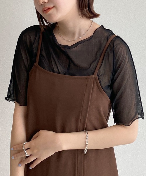 w closet（ダブルクローゼット）の「アウトロックボートネックプルオーバー（その他トップス・レディース・オフホワイト/ブラック/ラベンダー/ピンク・FREE）」の2枚目の写真