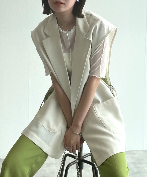 w closet（ダブルクローゼット）の「アウトロックボートネックプルオーバー（その他トップス・レディース・オフホワイト/ブラック/ラベンダー/ピンク・FREE）」の6枚目の写真