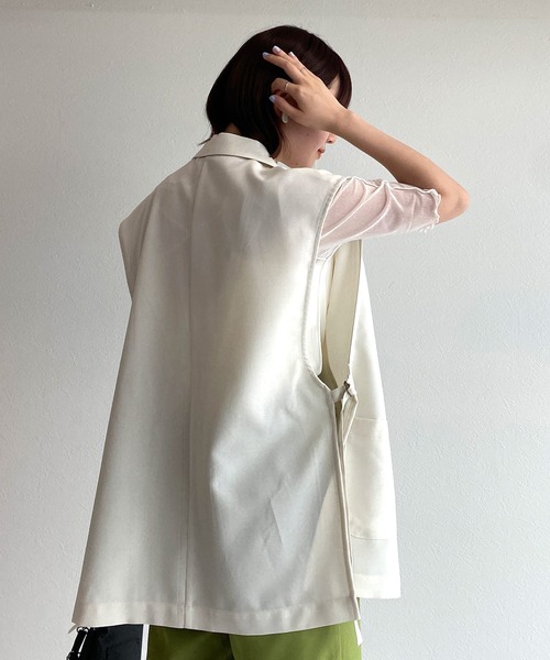 w closet（ダブルクローゼット）の「アウトロックボートネックプルオーバー（その他トップス・レディース・オフホワイト/ブラック/ラベンダー/ピンク・FREE）」の8枚目の写真