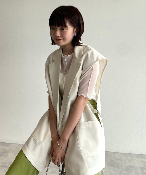 w closet（ダブルクローゼット）の「アウトロックボートネックプルオーバー（その他トップス・レディース・オフホワイト/ブラック/ラベンダー/ピンク・FREE）」の9枚目の写真