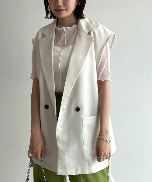 w closet（ダブルクローゼット）の「アウトロックボートネックプルオーバー（その他トップス・レディース・オフホワイト/ブラック/ラベンダー/ピンク・FREE）」の10枚目の写真