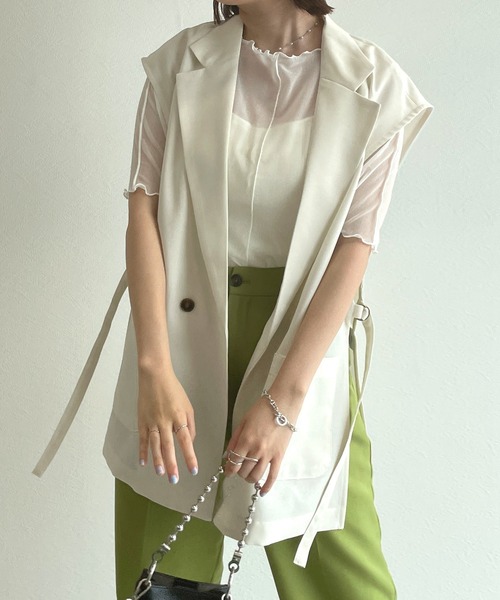 w closet（ダブルクローゼット）の「アウトロックボートネックプルオーバー（その他トップス・レディース・オフホワイト/ブラック/ラベンダー/ピンク・FREE）」の12枚目の写真