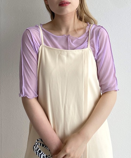 w closet（ダブルクローゼット）の「アウトロックボートネックプルオーバー（その他トップス・レディース・オフホワイト/ブラック/ラベンダー/ピンク・FREE）」の16枚目の写真