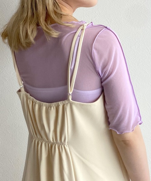 w closet（ダブルクローゼット）の「アウトロックボートネックプルオーバー（その他トップス・レディース・オフホワイト/ブラック/ラベンダー/ピンク・FREE）」の18枚目の写真