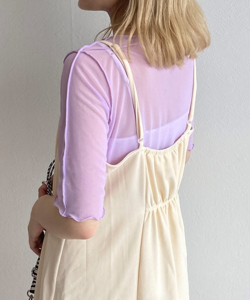 w closet（ダブルクローゼット）の「アウトロックボートネックプルオーバー（その他トップス・レディース・オフホワイト/ブラック/ラベンダー/ピンク・FREE）」の20枚目の写真