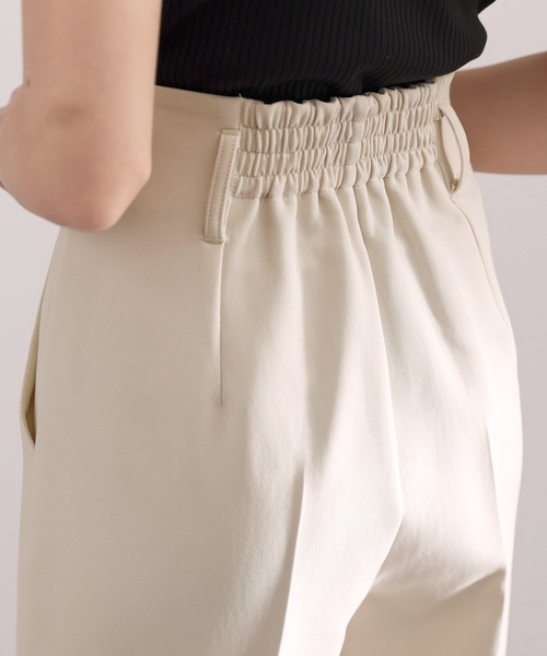 セール】冬のぬくもり暖か。裏起毛ハイウエストセンタープレスパンツ