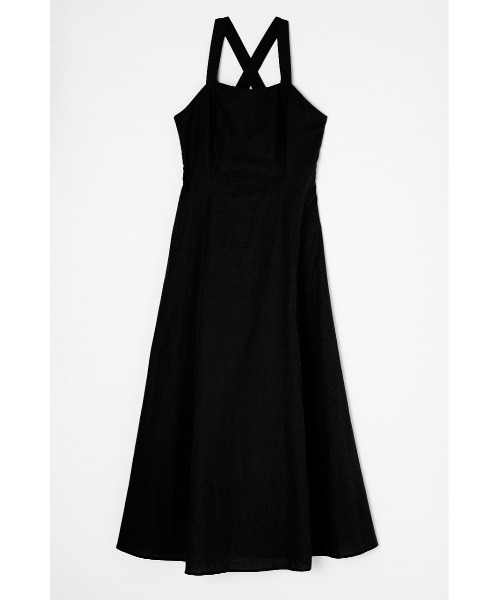 MOUSSY(マウジー)の「BACK CROSS LONG CAMI ドレス(ワンピース・レディース・オフホワイト/ブラック/ブルー・1/2)」の14枚目の写真