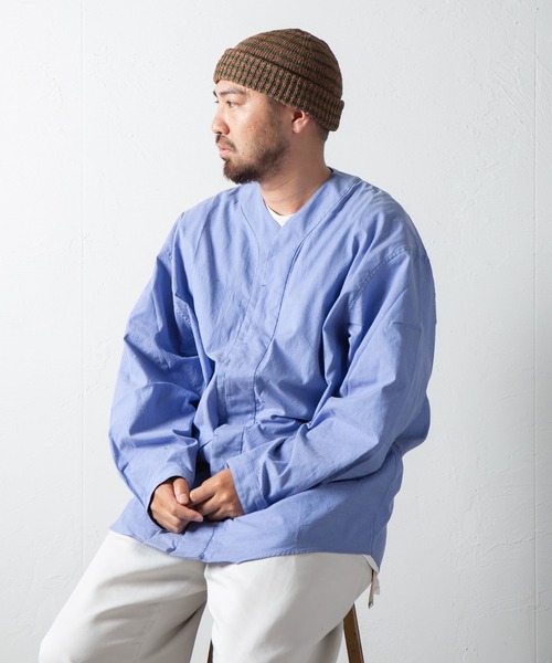 RACAL(ラカル)の「和紙混紡ボーダーニットワッチ / Japanese Paper Blend Knit Watch(ニットキャップ/ビーニー・メンズ・ブラック×ベージュ/グレー系その他/ネイビー系2/ブラウン系その他/ネイビー系1・FREE)」の22枚目の写真