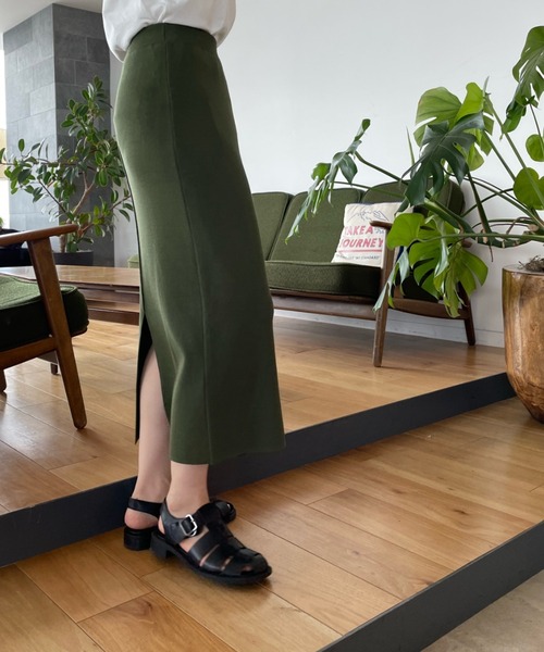 LOWRYS FARM(ローリーズファーム)の「2WAYニットタイトスカート 124266(スカート・レディース・ブラック/ブラウン/グリーン/ピンク・FREE)」の12枚目の写真