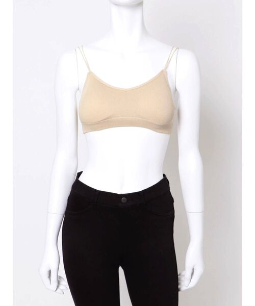dazzlin（ダズリン）の「カップ付ブラキャミ（キャミソール・レディース・ブラック/オフホワイト/ベージュ・FREE）」の5枚目の写真