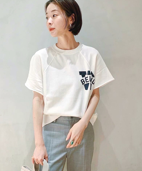 plage（プラージュ）の「BEING ハンソデ ウラケプルオーバー（Tシャツ