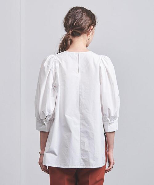 ユナイテッドアローズ フリルブラウス 白 パフスリーブ フリーサイズ UNITED ARROWS（ユナイテッドアローズ）の「DROST フリル