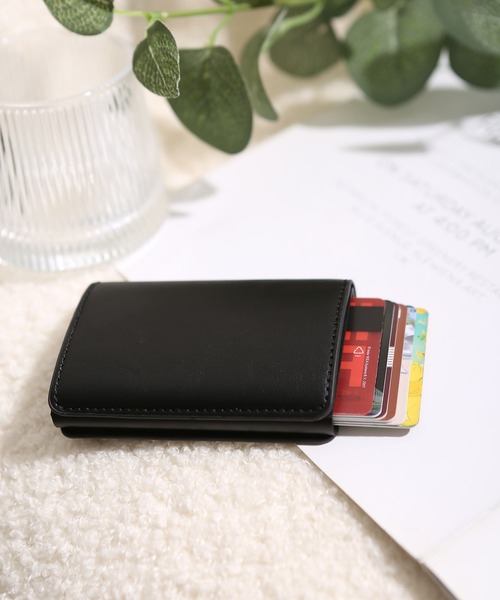 TABI PAL(タビパル)の「カード ケース 磁気防止(カードケース・レディース・ブラック/ブラウン/キャメル/ネイビー・FREE)」の1枚目の写真