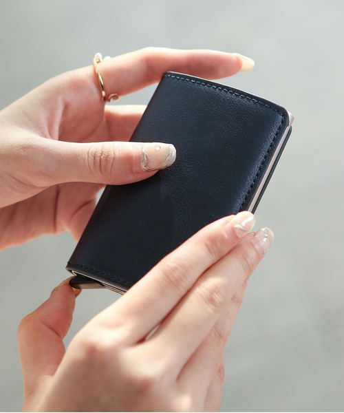 TABI PAL(タビパル)の「カード ケース 磁気防止(カードケース・レディース・ブラック/ブラウン/キャメル/ネイビー・FREE)」の6枚目の写真