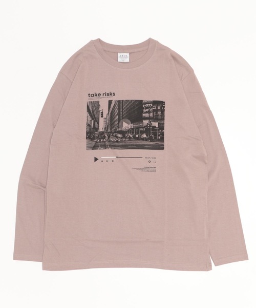 FUNALIVE(ファンアライブ)の「BF2 select フォトプリントロングスリーブTシャツ(Tシャツ/カットソー・メンズ・ピンク/ブルー系その他/ブラック/ホワイト/ブルー系その他2/グレイッシュベージュ/ブルー/ホワイト系その他/ブラック系その他/ホワイト系その他2・LL/M/L)」の7枚目の写真