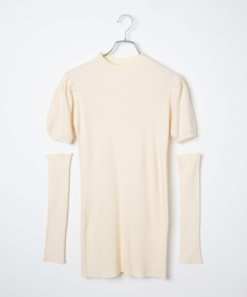 WEGO(ウィゴー)の「WEGO/【2点セット】アームウォーマーニットワンピース(ワンピース・レディース・アイボリー/ブラック・FREE)」の18枚目の写真