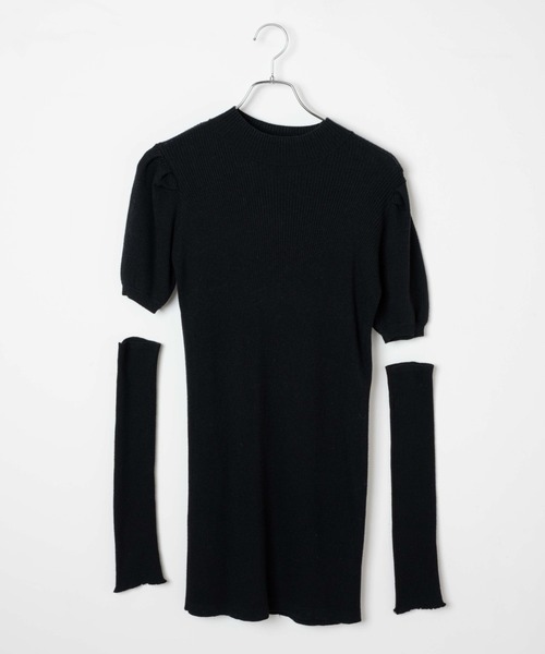 WEGO(ウィゴー)の「WEGO/【2点セット】アームウォーマーニットワンピース(ワンピース・レディース・アイボリー/ブラック・FREE)」の20枚目の写真