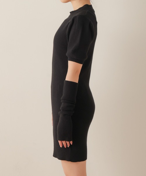WEGO(ウィゴー)の「WEGO/【2点セット】アームウォーマーニットワンピース(ワンピース・レディース・アイボリー/ブラック・FREE)」の16枚目の写真