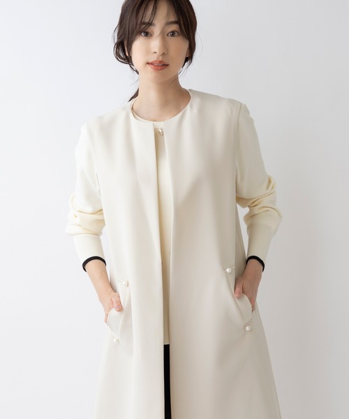 SONO Mumダブルクロスロングジレ Sono（ソーノ）の「【SONO/ソーノ】Mumダブルクロス ロングジレ
