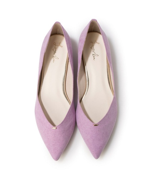 Launa lea（ラウナレア）の「【25秋冬新色】サイドカットツイードフラットパンプス(0492,0492A)（パンプス・レディース・ネイビー/ブラック/アイボリー/ローズ/ラベンダー/ライトベージュ/ピンクベージュ/ホワイト系その他/ブラック系その他/シルバー/ホワイト系その他2/グレー系その他/ピンク系その他/ミント/ブルー/ブルー系その他/ライトブルー/レッド/ベージュ系その他・22.5cm/23.5cm/24.5cm/23.0cm/24.0cm/25.0cm/22.0cm/22.5㎝）」の14枚目の写真