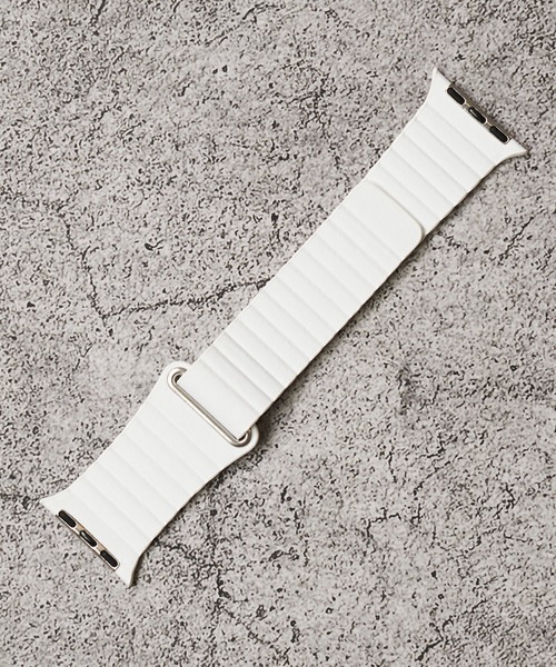 zandy（ズィーアンドワイ）の「【zandy / ズィー・アンド・ワイ】アップルウォッチバンド マグネット式レザーループベルト（デジタル腕時計・レディース・ホワイト/ブラック/ベージュ/ブラウン/グレー・SMALL/MEDIUM）」の10枚目の写真