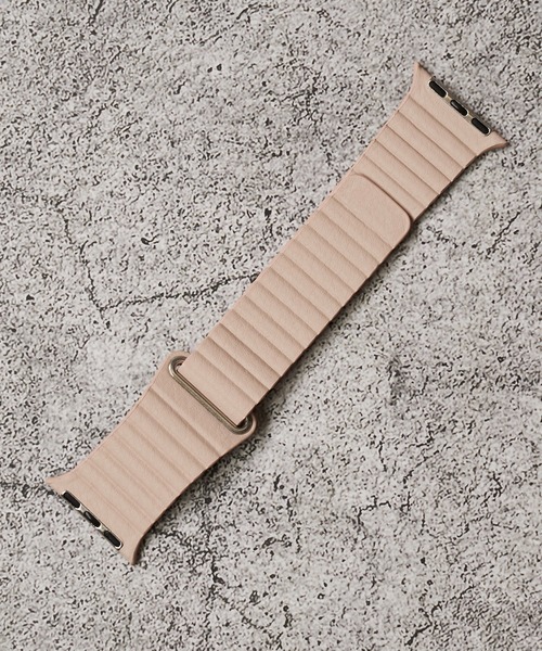 zandy（ズィーアンドワイ）の「【zandy / ズィー・アンド・ワイ】アップルウォッチバンド マグネット式レザーループベルト（デジタル腕時計・レディース・ホワイト/ブラック/ベージュ/ブラウン/グレー・SMALL/MEDIUM）」の9枚目の写真