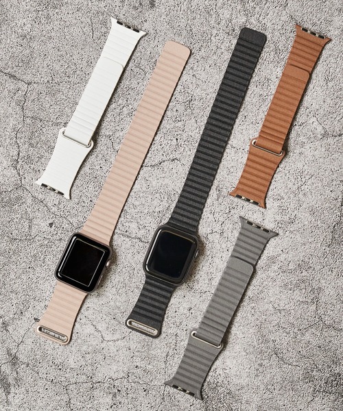 zandy（ズィーアンドワイ）の「【zandy / ズィー・アンド・ワイ】アップルウォッチバンド マグネット式レザーループベルト（デジタル腕時計・レディース・ホワイト/ブラック/ベージュ/ブラウン/グレー・SMALL/MEDIUM）」の13枚目の写真
