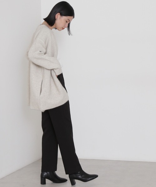 キャメル　ナチュラルビューティーコーディガン NATURAL BEAUTY BASIC（ナチュラルビューティーベーシック）の