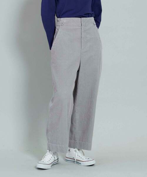 conges payes ADIEU TRISTESSE（コンジェ ペイエ アデュートリステス）の「ワイドポケットストレートパンツ（その他パンツ・レディース・グレー/オフホワイト・38）」の2枚目の写真