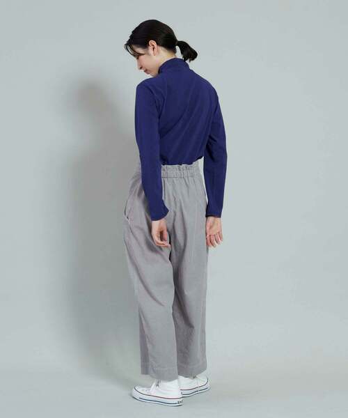 conges payes ADIEU TRISTESSE（コンジェ ペイエ アデュートリステス）の「ワイドポケットストレートパンツ（その他パンツ・レディース・グレー/オフホワイト・38）」の5枚目の写真