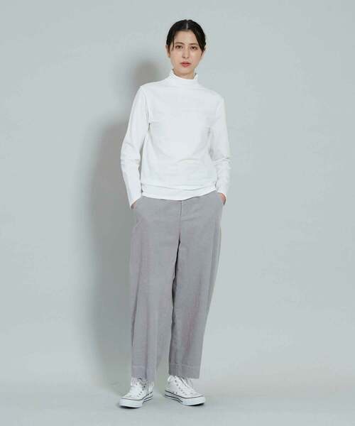conges payes ADIEU TRISTESSE（コンジェ ペイエ アデュートリステス）の「ワイドポケットストレートパンツ（その他パンツ・レディース・グレー/オフホワイト・38）」の3枚目の写真