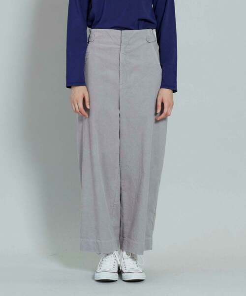 conges payes ADIEU TRISTESSE（コンジェ ペイエ アデュートリステス）の「ワイドポケットストレートパンツ（その他パンツ・レディース・グレー/オフホワイト・38）」の9枚目の写真