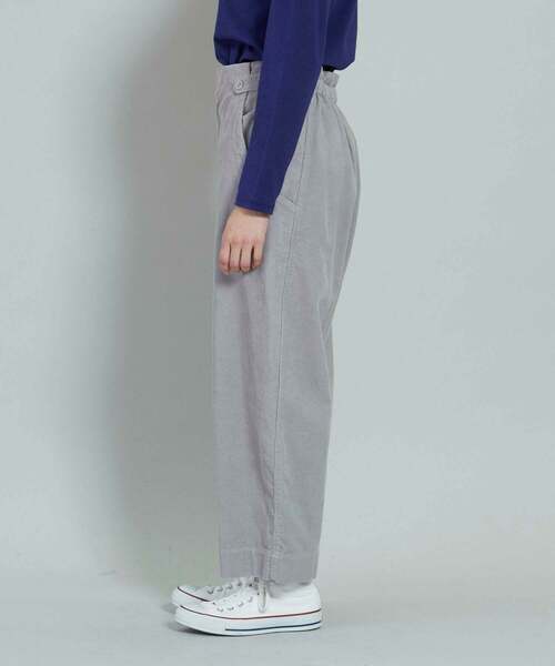 conges payes ADIEU TRISTESSE（コンジェ ペイエ アデュートリステス）の「ワイドポケットストレートパンツ（その他パンツ・レディース・グレー/オフホワイト・38）」の7枚目の写真