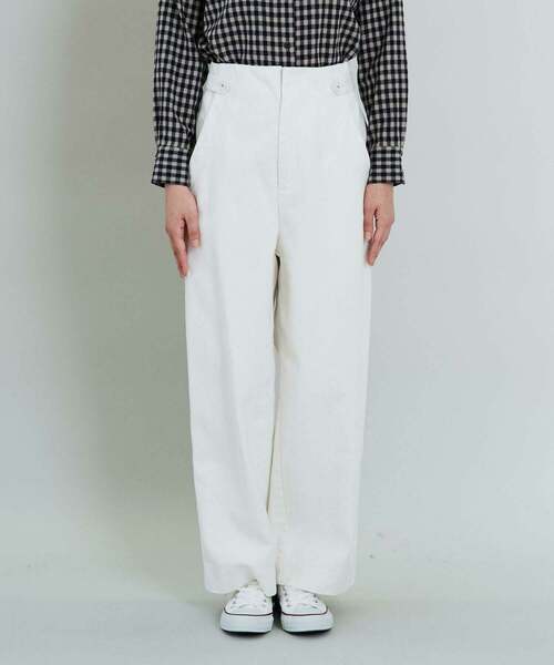 conges payes ADIEU TRISTESSE（コンジェ ペイエ アデュートリステス）の「ワイドポケットストレートパンツ（その他パンツ・レディース・グレー/オフホワイト・38）」の16枚目の写真