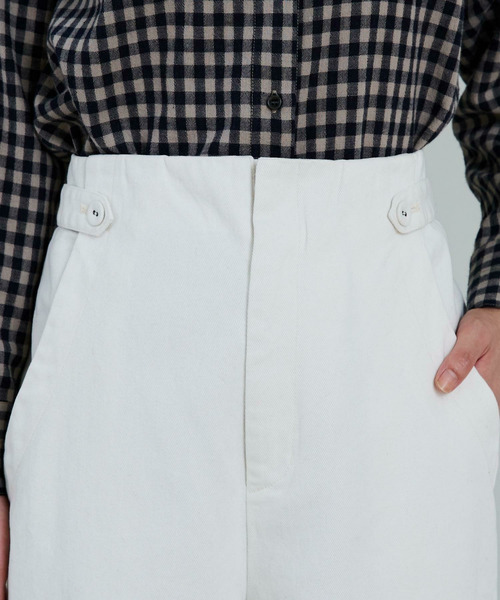 conges payes ADIEU TRISTESSE（コンジェ ペイエ アデュートリステス）の「ワイドポケットストレートパンツ（その他パンツ・レディース・グレー/オフホワイト・38）」の10枚目の写真