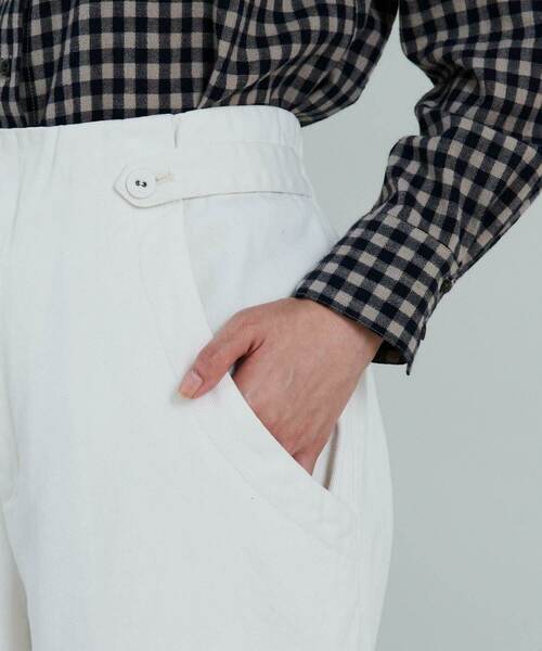 conges payes ADIEU TRISTESSE（コンジェ ペイエ アデュートリステス）の「ワイドポケットストレートパンツ（その他パンツ・レディース・グレー/オフホワイト・38）」の12枚目の写真