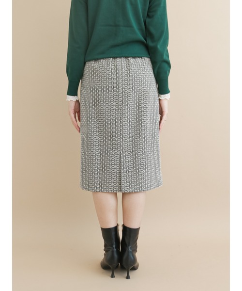 Te chichi（テチチ）の「ジャカードタックタイトスカート（スカート・レディース・ブラック/オフホワイト・SMALL/MEDIUM）」の9枚目の写真