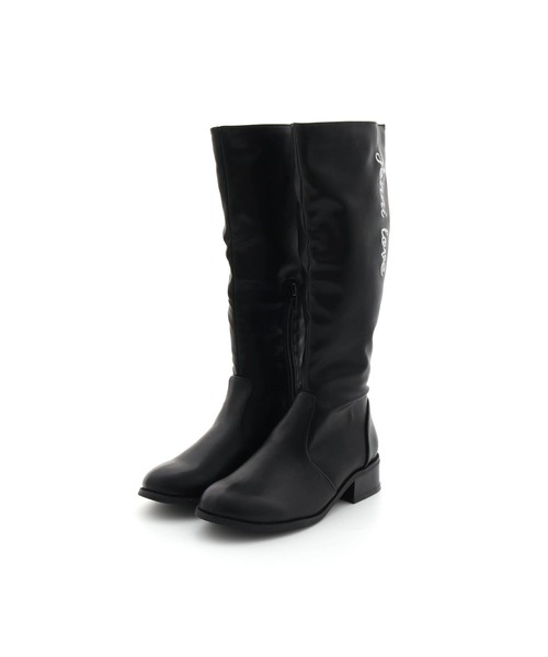 JENNI(ジェニィ)の「タテロゴロングブーツ(ブーツ・キッズ・ブラック/ブラウン・22cm/23cm/24cm/20cm/21cm)」の3枚目の写真