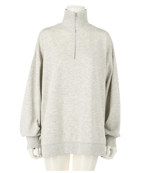 ANAP(アナップ)の「裏毛ハーフジッププルオーバー(スウェット・レディース・ブラック/ホワイト/グレー/モカ・FREE)」の12枚目の写真