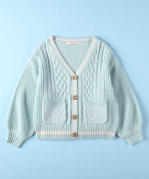 Right-on（ライトオン）の「【VIVIAN BLUE】ニットカーデ（ニット/セーター・キッズ・ベージュ/ライム・130/150/140/120）」の13枚目の写真