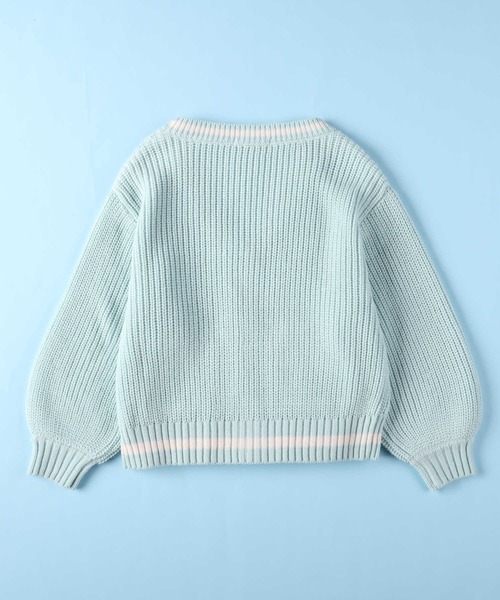 Right-on（ライトオン）の「【VIVIAN BLUE】ニットカーデ（ニット/セーター・キッズ・ベージュ/ライム・130/150/140/120）」の14枚目の写真