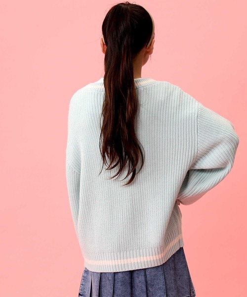 Right-on（ライトオン）の「【VIVIAN BLUE】ニットカーデ（ニット/セーター・キッズ・ベージュ/ライム・130/150/140/120）」の11枚目の写真