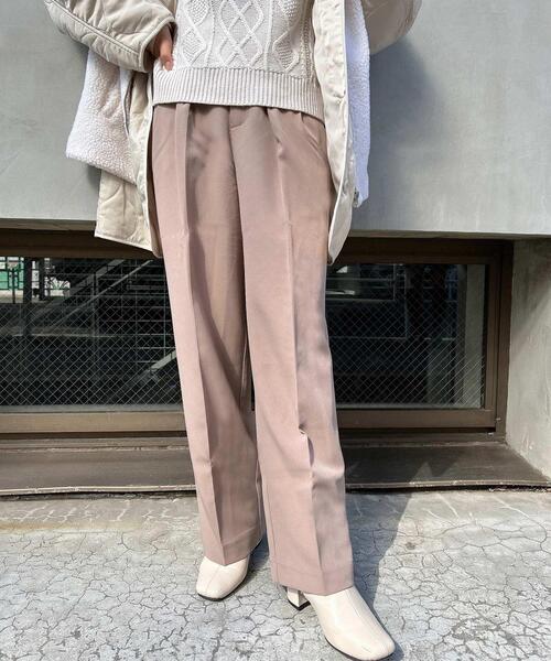 INGNI（イング）の「ハイウエストタックパンツ（スラックス・レディース・ブラウン/ボルドー/モカ/ブラック・FREE）」の15枚目の写真